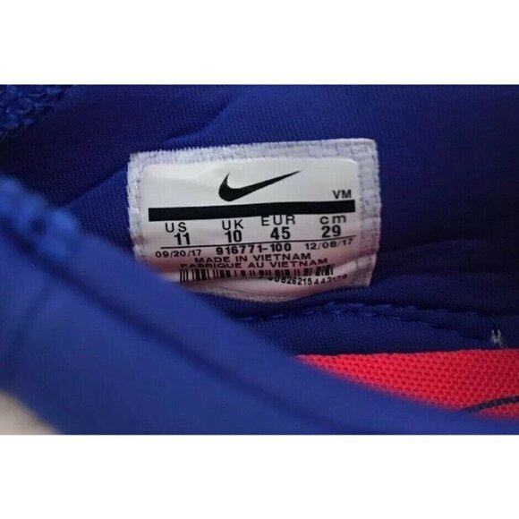 Nike Air Max Motion Racer 916771-100 White Ultramarine Solar Red Size 11